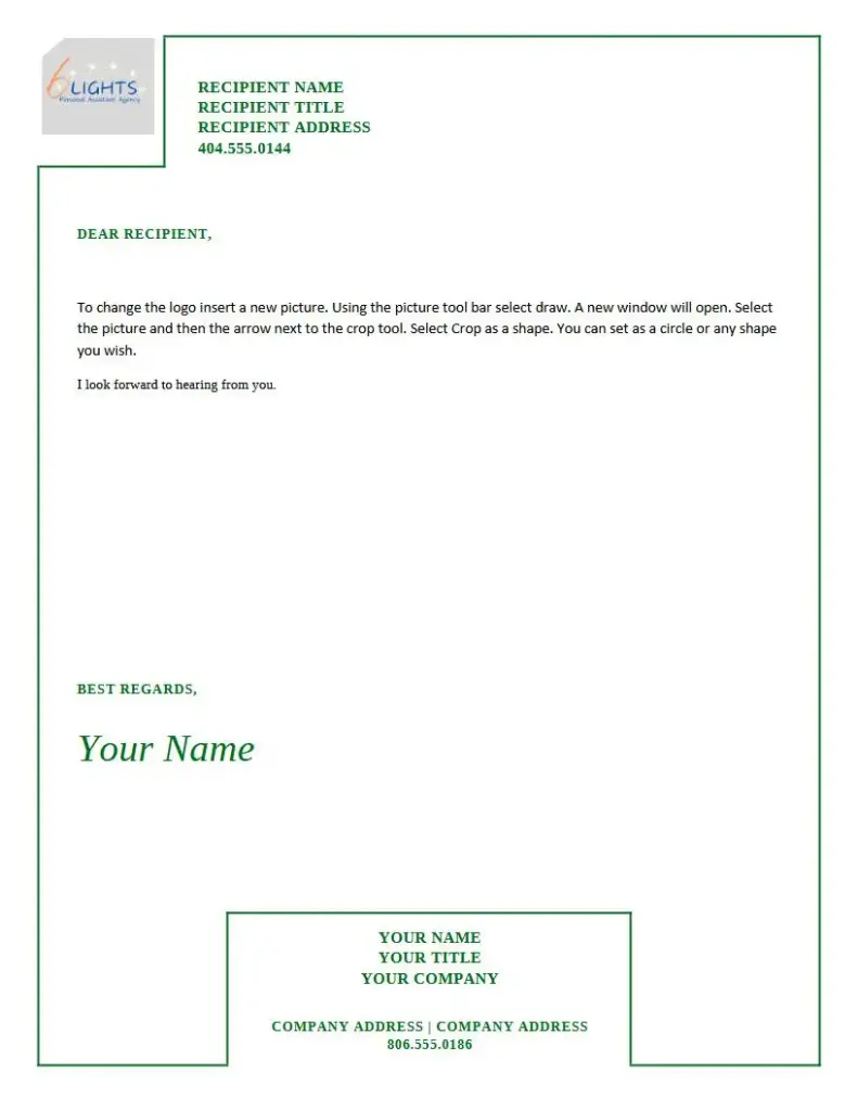 Simple Lined Letterhead