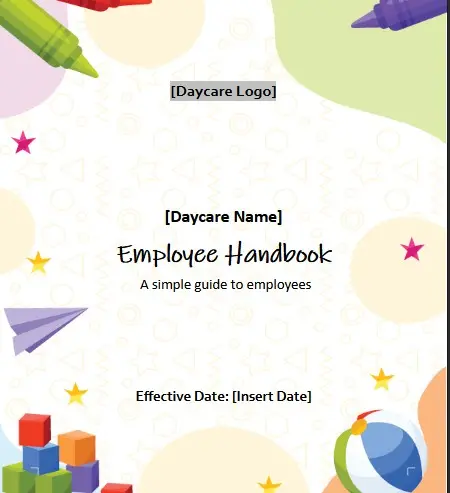 Employee Handbook - Daycare/Child Care
