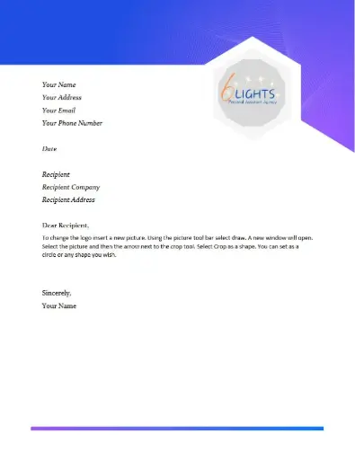 Hexagon Letterhead