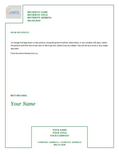 Simple Lined Letterhead
