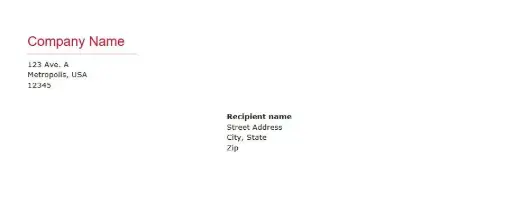 Envelope Template