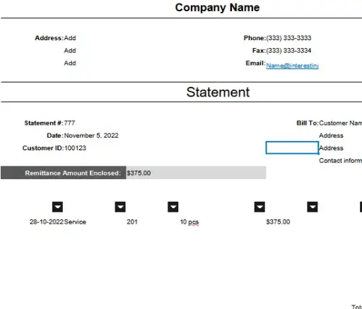 Basic Invoice Template